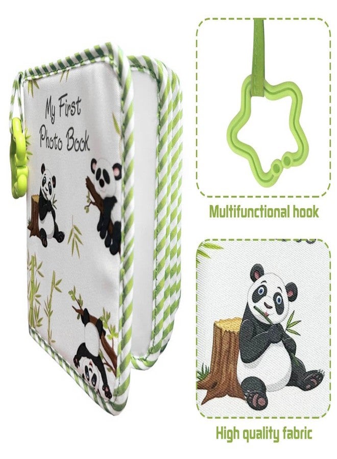 ZUYYON Baby Photo Album Baby Memory Book, Soft Cloth Photo Book First Year Memory Album Shower Gift for Newborn Toddler & Kids, Holds 4x6 Inch Photos (Panda) - Image 3